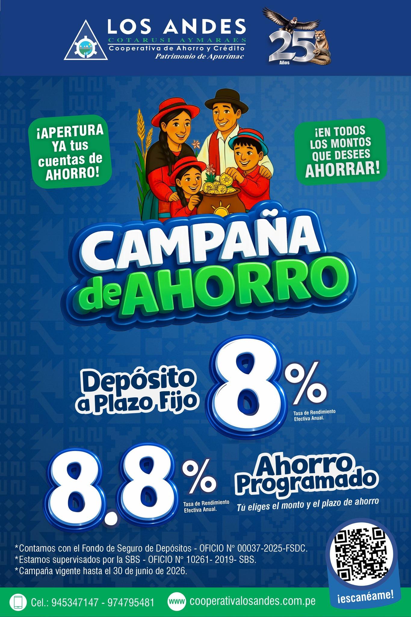 Con el ahorro de hoy, construyes la prosperidad de mañana