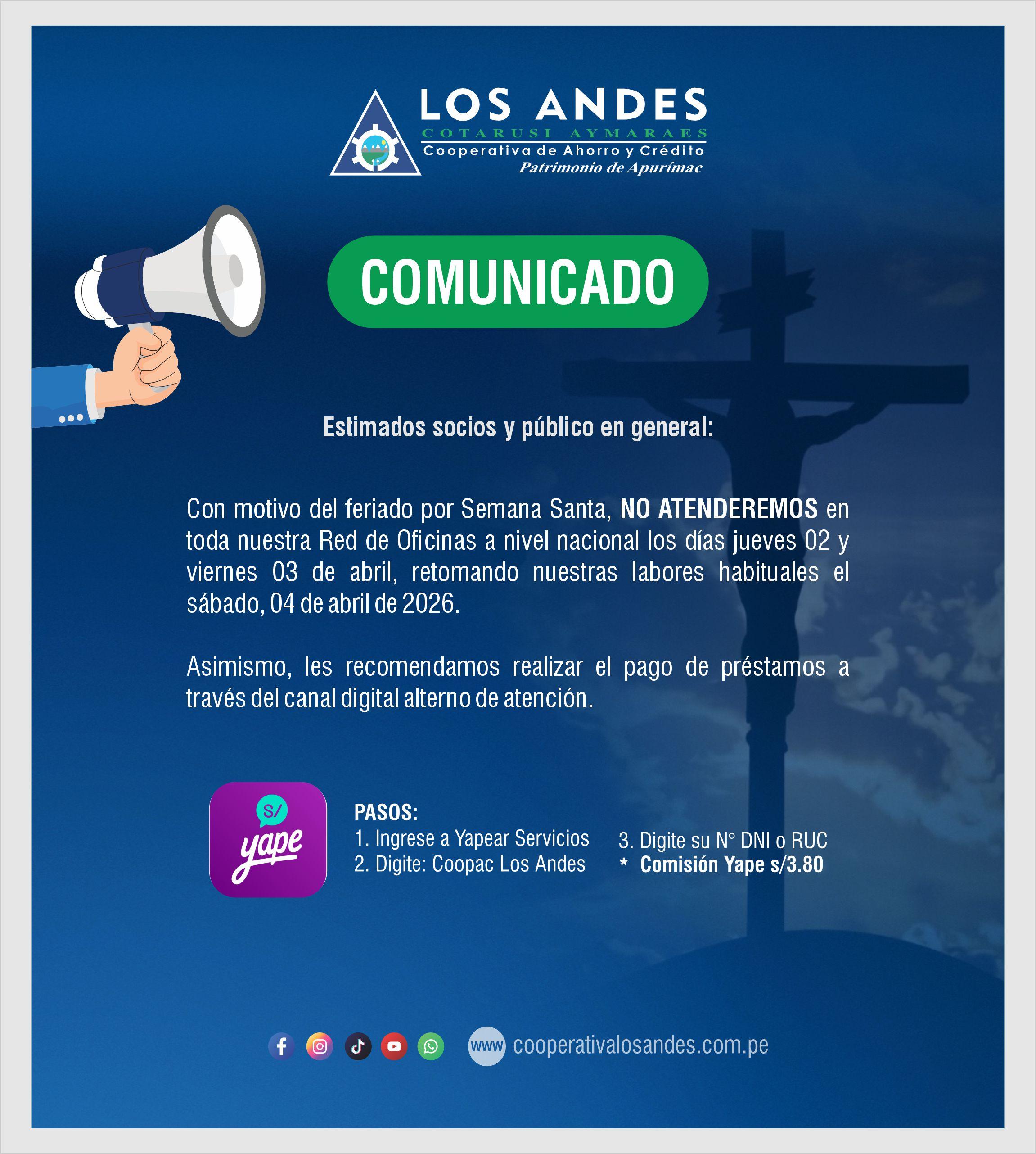 Comunicado Feriado