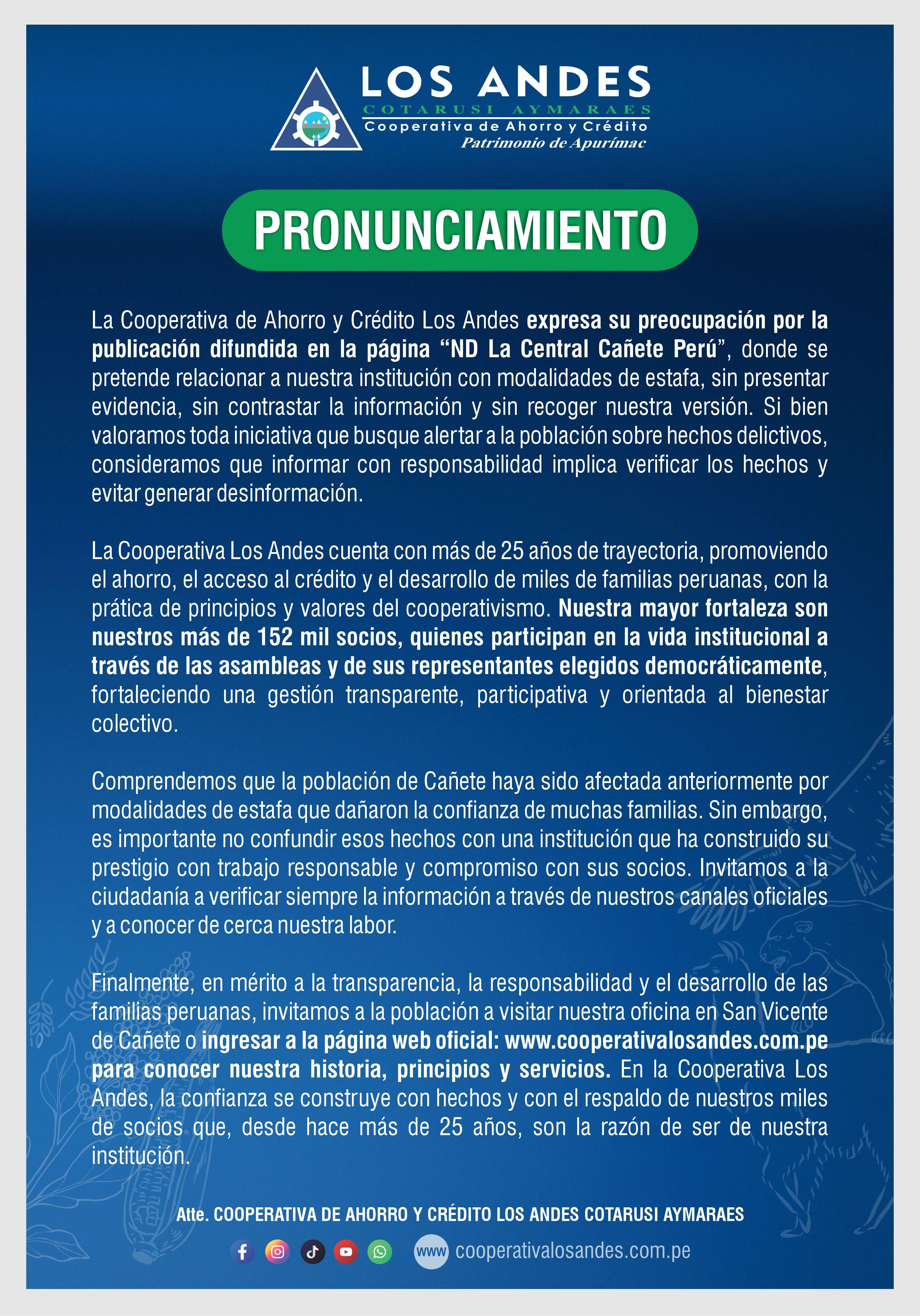 Pronunciamiento 01