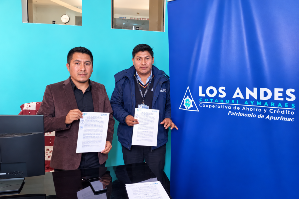 COOPERATIVA LOS ANDES Y EL IESTP HAQUIRA FORTALECEN LA FORMACIÓN PROFESIONAL